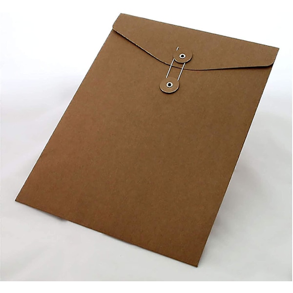 Kraft String File Folder Filing Envelope Project File Jacket Document Letter Organizer Flat-no Expan  (FMY)