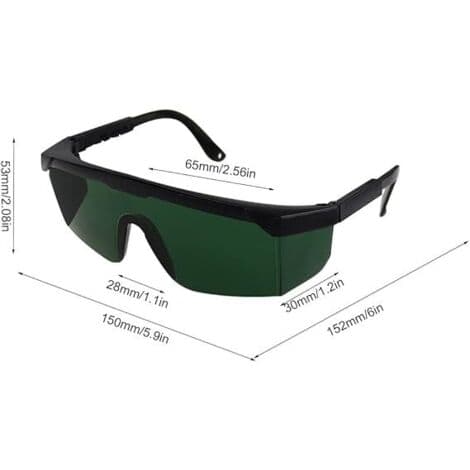 2PCS Laserskyddsglasögon, Laserskyddsglasögon (Gröna)（FMY）