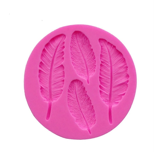 Fjær Silikonform Fondant Kake Sjokolade Dekorform Fjærform (FMY) Not Specified