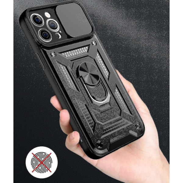 Kompatibel for Iphone 13-deksel, Iphone 13 Kickstand-deksel med skyvekameradeksel (FMY)
