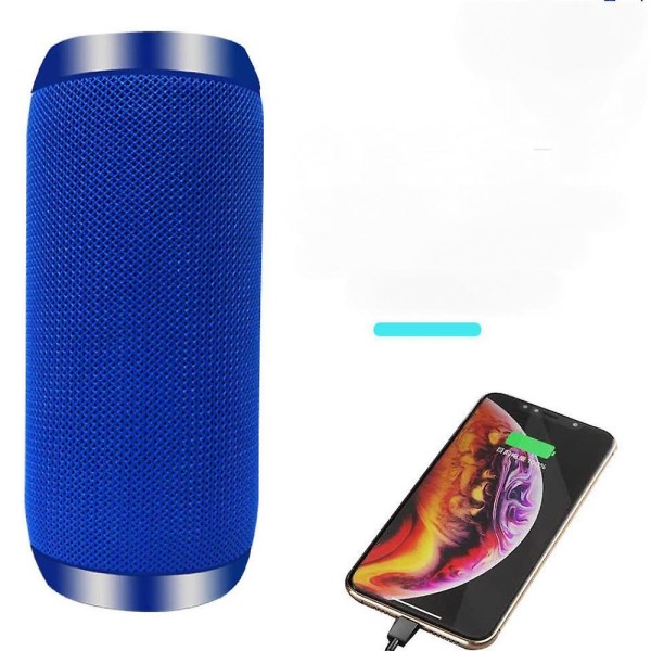 Bluetooth högtalare, utomhus, bärbar, trådlös högtalare, Bluetooth 5.0, hög stereo, bas, familj, fest, present(blå) (FMY)