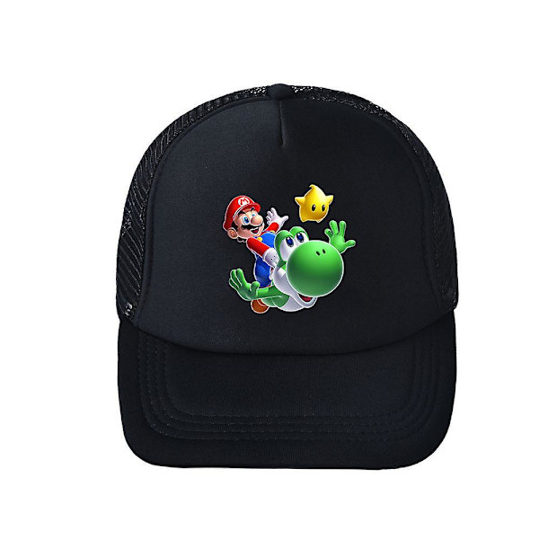 Super Mario Bros Sommarhatt Baseballkeps Herr Dam Nät Andningsbar Justerbar Solskärm Truckerkeps Gåvor  (FMY) 4