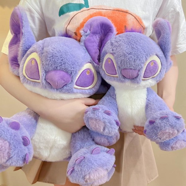 14\" Jumbo Lila Stltch Plysch - Violett Liten Monster Plyschdjur - 100% Polyester Anime Plyschkudde (FMY)