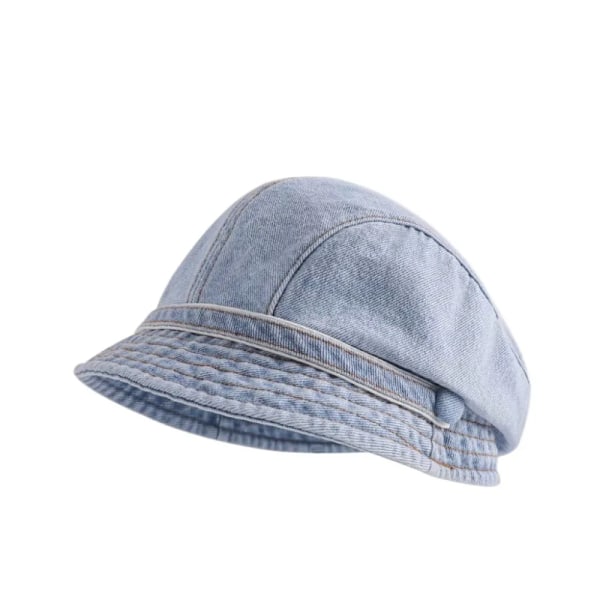 Søt Retro Fiskerhatt Ensfarget Kuldebestandig Bøttehatt Ultralett Varme Andetungehatt Dame (FMY) WHITE