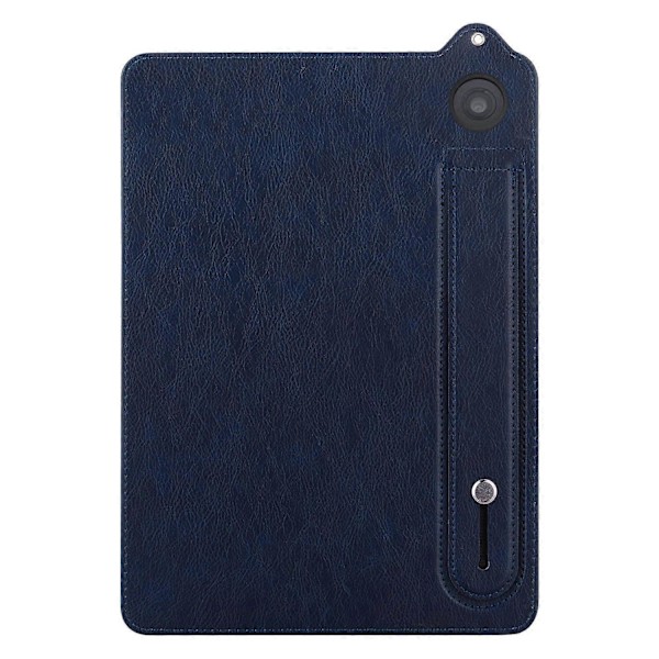 Amazon Fire HD 8 (2024) (2020) Kotelo Käsiremmi Jalusta Nahkainen Tablettisuojus - Harmaa (FMY) Multicolor Blue