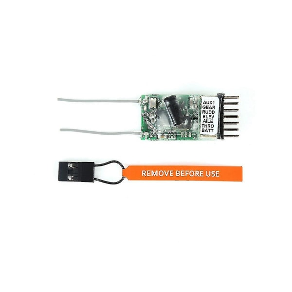 Ar6100 Dsm2 Rc-mottagare 2.4ghz 6-kanals 6ch för Jr Dx6i Dx7 Dx8 Dsx6 Dsx7 för helikoptrar flygplan (FMY)
