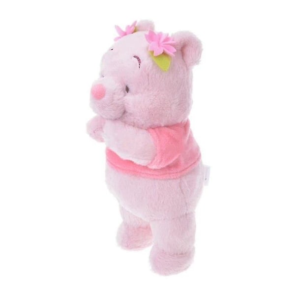 Ny Sakura Cherry Blossom Pink Pooh Bear Plys udstoppede legetøjsdukker 22 cm Kawaii Winnie The Pooh Gaver til børn Børn (FMY)