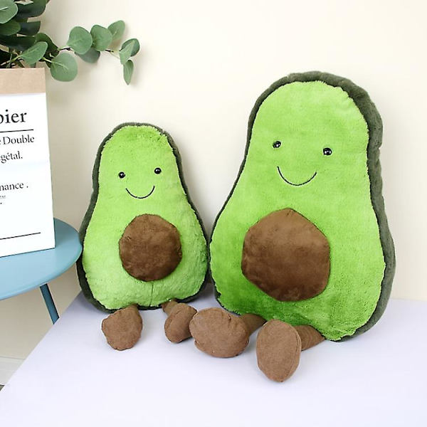 Sööt Cartoon Avocado Pluss Pehmolelu 22~45cm Avocado Jaloilla Lapsille Hedelmä Avocado Täytetty Pluss Pehmolelu Lahja Lapselle (FMY) A-22cm