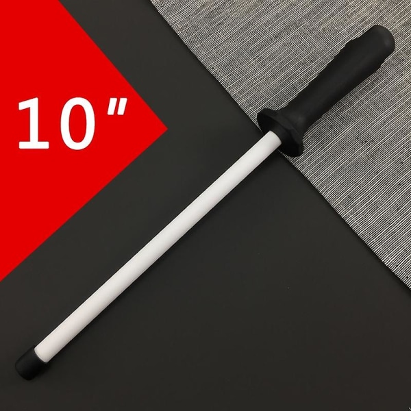 Musats New 6"/7"/10&quot; Keraaminen korundi teroitustanko terän teroittamiseen keittiötyökalujen teroitusteräksestä (FMY) 9.5inch Sharpening Rod