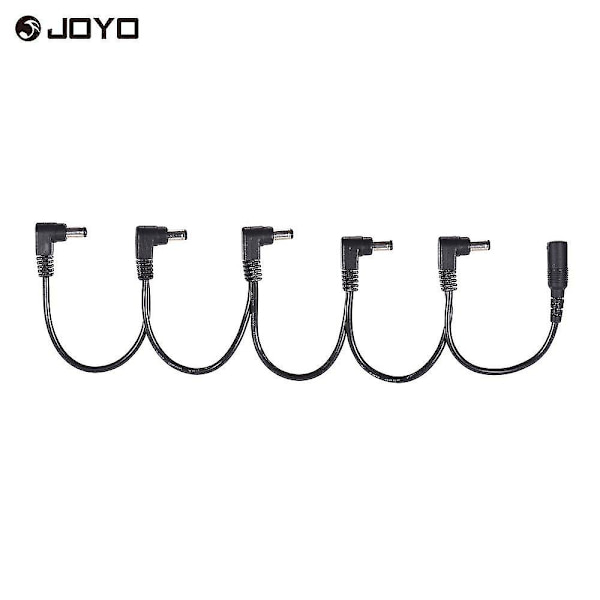 Joyo Cm-24 Gitarreffekter Strømkabel Splitter Ledning 5 Veier Daisy Chain For Dc 9v Gitar Bass Effekter  (FMY)