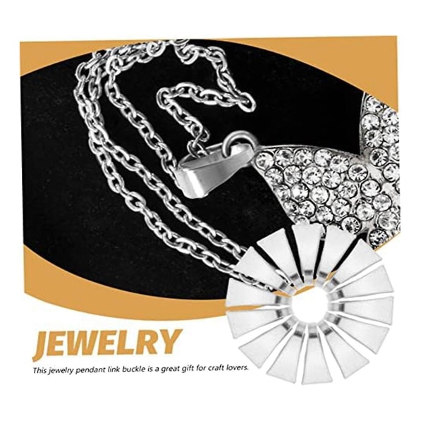400 st Rostfritt stålspänne Pendelhalsband Rostfritt stål Halsbandskedja för smyckestillverkning (FMY)