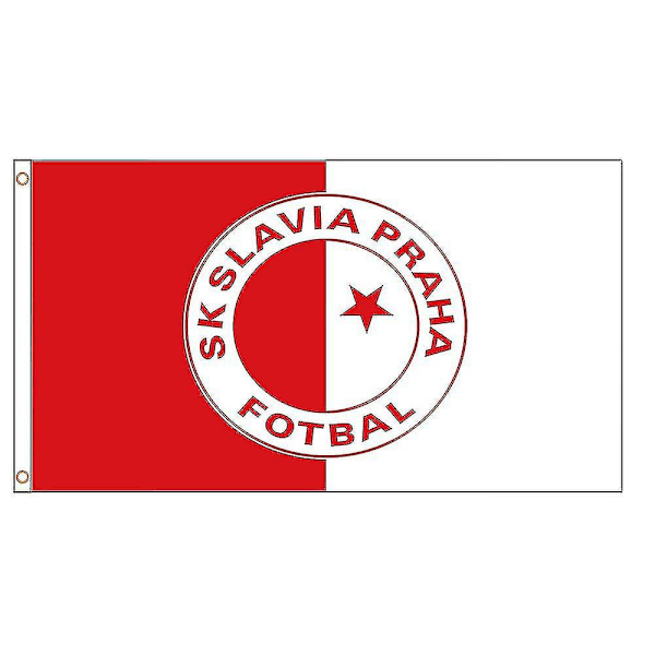 3x5ft Czech Republic Sk Slavia Praha Fotbal National Flag Polyester Printed Flag And Decorative Banner  (FMY)