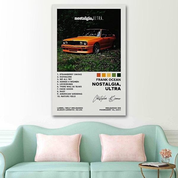 Nostalgia, Ultra Frank Ocean Album Cover Poster for Rommet Estetisk Poster Dekorativt Maleri Lerret Veggkunst Stueplakater Soverom Pa  (FMY) No Frame 60x90cm(24x36in)