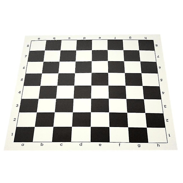 Klassisk Brett for Sjakk, Rullbar, Flat, Internasjonal Sjakk (FMY) 43cm Black