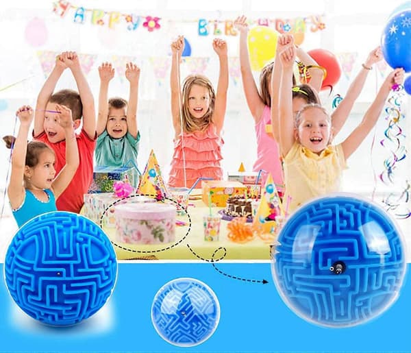 3D Gravity Memory Sequential Maze Ball -pulmapelilelu lapsille ja aikuisille (sininen) (FMY) blue
