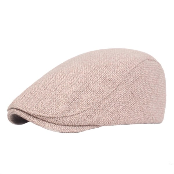 Unisex Newsboy Hatt Justerbar Flat Cap Basker Cabbie Ivy Hatt Gatsby Newsboy Hatt (FMY) Khaki 1