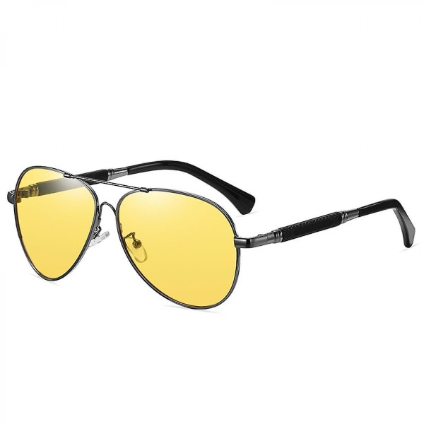 Polarized Aviator-solbriller for kvinner, menn, med 100 % UV-beskyttelse brun gradientlinse og lett metallramme (FMY)