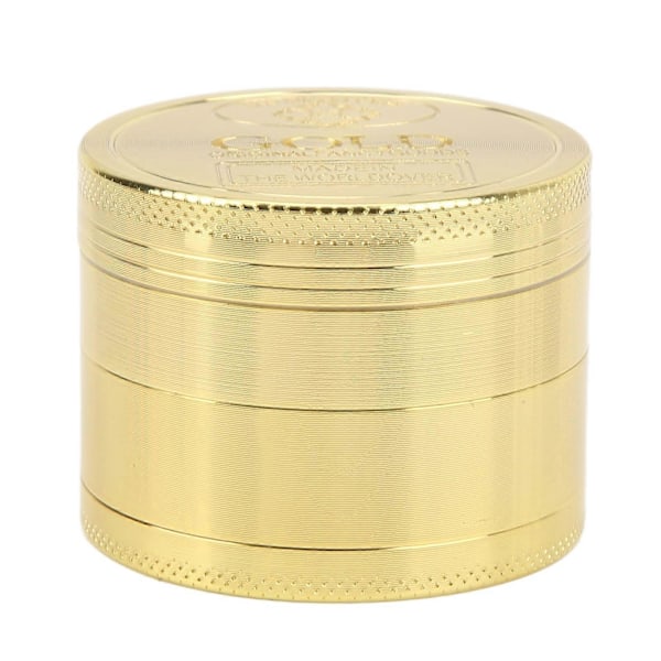 40mm Kryddkvarn 4 Lager Aluminiumlegering Guldpeng Design Kryddkross för Hemmakök (FMY) 5 5