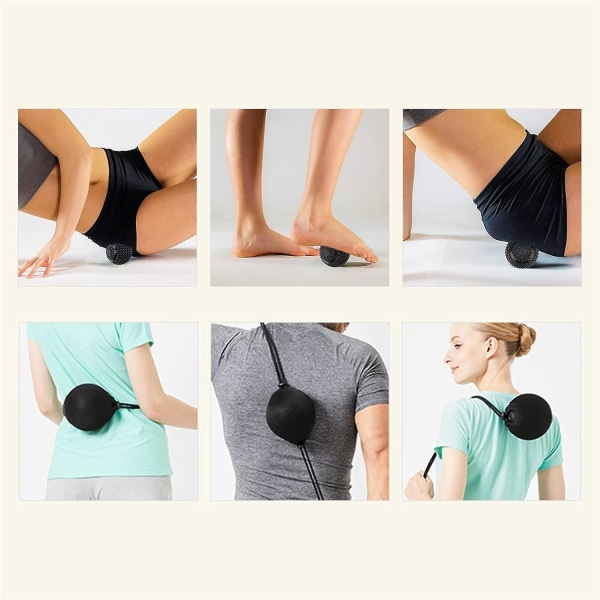 Fitness USB Elektrisk Yoga Massasje Rulleball Vibrasjon Jordnøtt Trening Fascia Ball Fotmassasje Muskelavslapping (FMY)