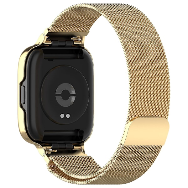 For Xiaomi Redmi Watch 3 Active/Watch 3 Lite Rustfritt Stål Milanese Remm Bytt Håndleddsbånd med (FMY) Gold Style C Xiaomi Redmi Watch 3 A