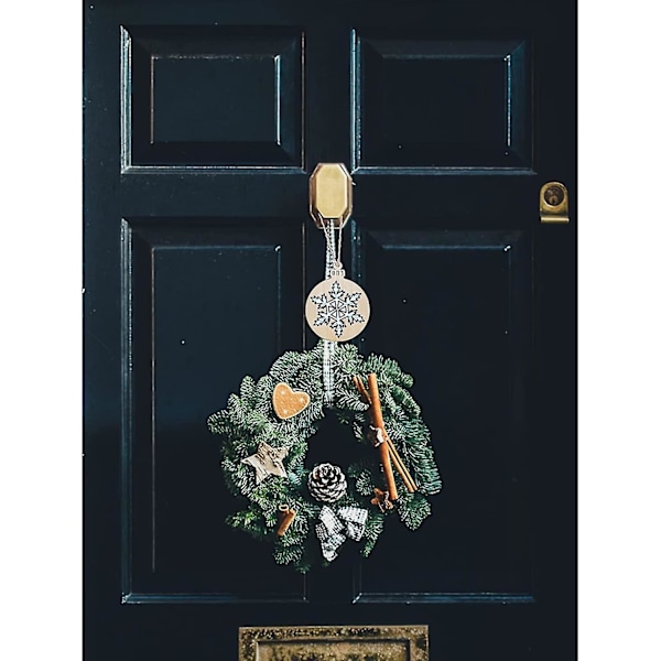 DIY Julepynt fra Ubehandlede Træjulepynt til Børn 10 stk Træfarve (FMY)