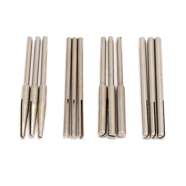 2,35/3mm skaft slipepapir klemme dorn split dorn konisk slipepapir holder (FMY) 10 pieces of cylindr