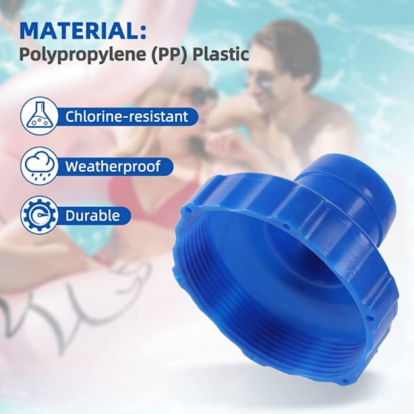 2-delad pool sugslangadapter, snabbkopplingsadapter för poolsugslang 11238 - Kompatibel med 28000E（FMY）