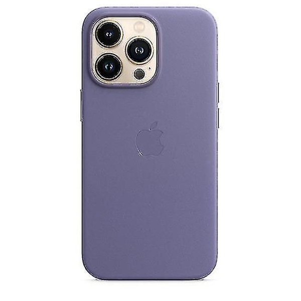 Læder Telefon Case til Iphone 13 Pro Læder Case med Magsafe  (FMY) Wisteria