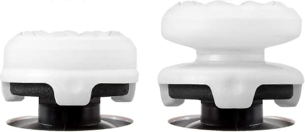2 stk. Performance Thumbsticks til PS5/PS4, 1 høj, 1 mellemhøj, Performance Thumbsticks Thumbstick Udskiftning til PS5 & PS4 Controller (FMY) White