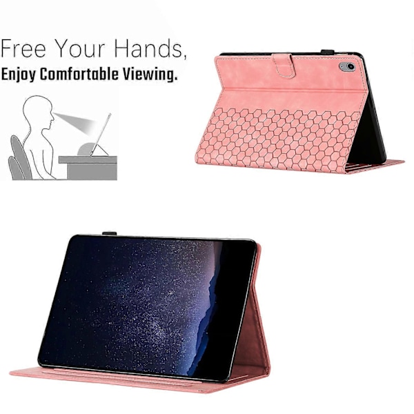 Präglat Läderfodral för iPad 10:e Gen 10.9 2022 (FMY) Pink