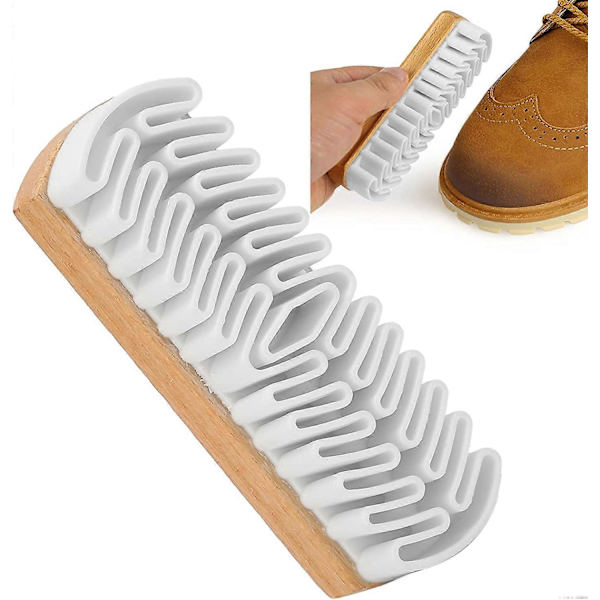 Nahka- ja mokkanahka-kenkien harja, Suede-harja Nubuck-nahka- ja mokkanahka-kenkien puhdistukseen, sopii päivittäiseen käyttöön kotona tai ulkona urheillessa (FMY)