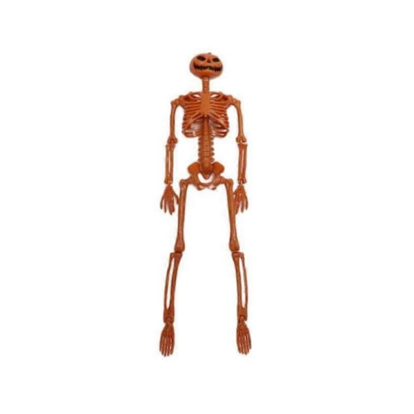 Skelett Full Storlek Ställbart Mänskligt Halloween Party Rekvisita Spökhus Dekor (FMY) 40CM Pumpkin Head Skeleton