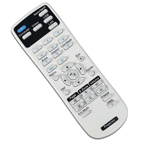 Projektorfjernkontroll for Epson-projektorer Hjemmekino Eb Emp Ex Vs H Brightlink Powerlite-serie  (FMY)