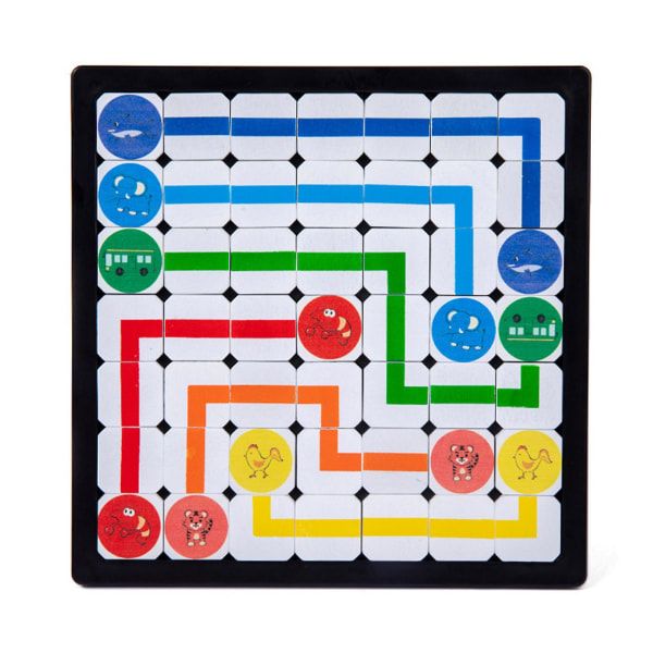 För kreativa barn Leksaker Logiskt tänkande Multifunktionella bordsspel Bästa presenten Matchande färg Söt trästicksåg (FMY)