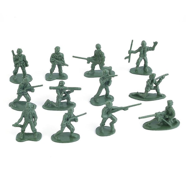 100 st Militär plastsimulering Army Soldiers Model Kids Toy Collection Gift (FMY)