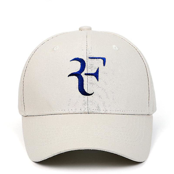 Federer Tennis Fan Broderad Baseballkeps Utomhus Sportkeps Casual Peaked Cap  (FMY) beige