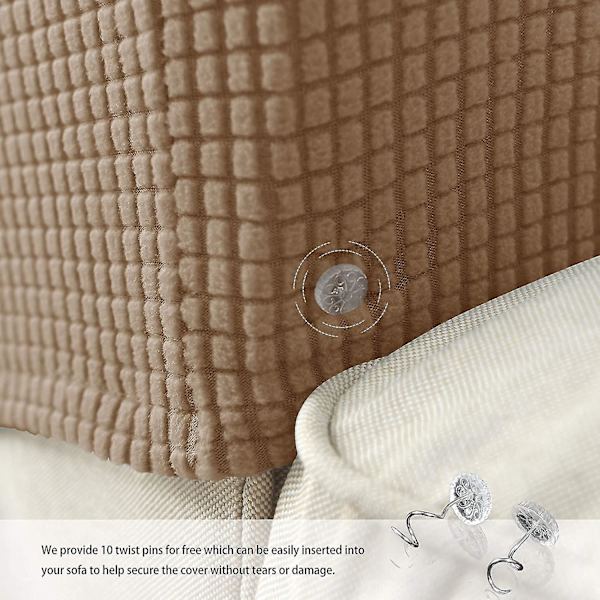 Fåtölj armstödsskydd stretch soffa armstödsskydd armstödsöverdrag för stolar (FMY) Camel