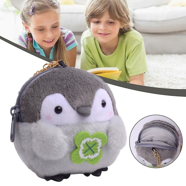 Söpöt pehmokolikkokukkaro Penguin Mini Pehmolompakko Lasten Pojat Tytöt Syntymäpäivälahjat (FMY)