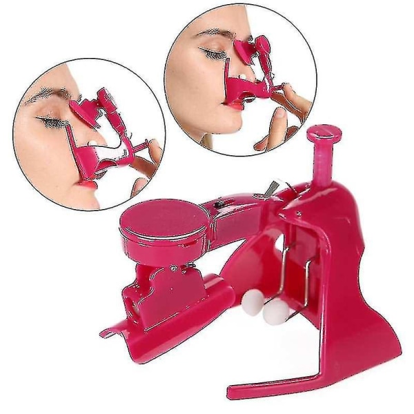 Fashion Nose Up Shaping Shaper Lifting Bridge Retting Beauty Nese Clip Face Fitness Facia1pcs-red (FMY)