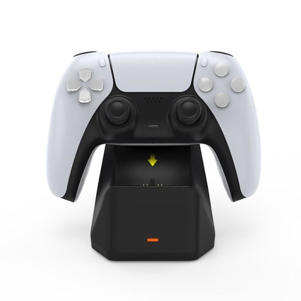 Lader for PS5-kontroller USB Enkelt ladestasjon Dock Stativ Stativ for Sony Playstation 5 for PS5 Gamepad Controller Ny (FMY)