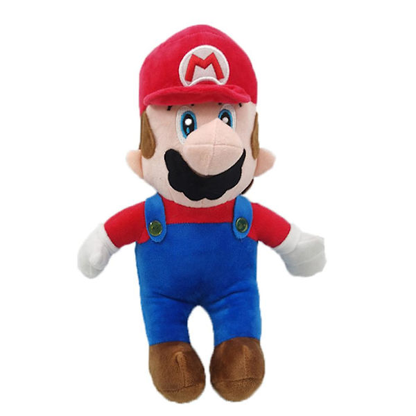 Super Mario Luigi Mjuk Plysch Leksak Fylld Docka För Barn Pojkar Flickor Födelsedagspresenter  (FMY) Red