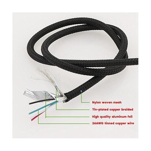 2 stk. Computer Motherboard Usb-forlængerkabel 9 Pin 1 Hun til 2 Han Y Splitter Audio Hd Extensio  (FMY) Black