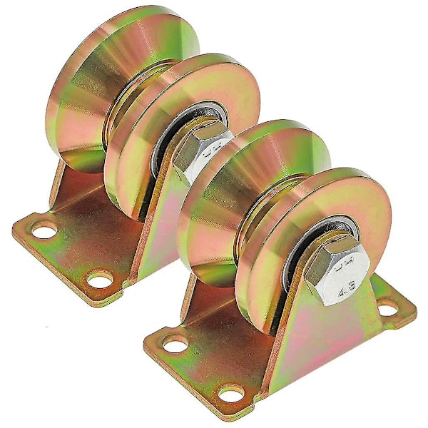 Stk. V-spor Hjul, 50mm Skyveport Hjul, V-spor Stålhjul, For Skyveport, Lastekapasitet 270kg Per Rull SXQ (FMY)