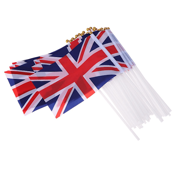 100 stk. Sports Dekoration Mini Flag Britisk Union Jack Flag Union Jack Flag Storbritannien Flag (FMY) 100pcs