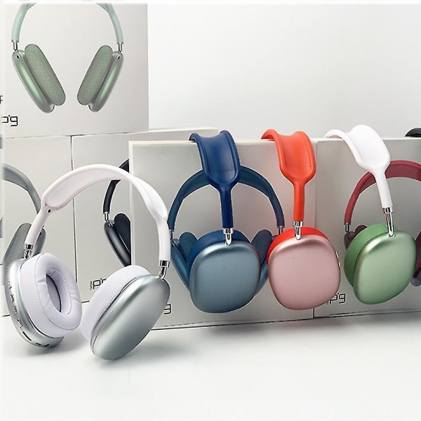 P9 Plus Tws Trådløse Bluetooth-kompatible Øretelefoner med Mikrofon Støydemping Spillhodetelefoner Stereo Hi-fi Musikkhodetelefoner (FMY) Red