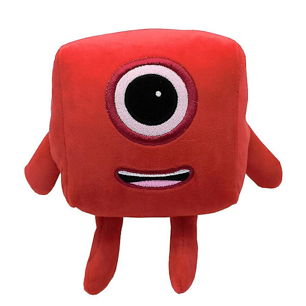 Mjuk Plyschdocka med Cartoon Numberblocks för Barn, Julgåva, Tidig Utbildning, Lärande av Siffror (FMY) One