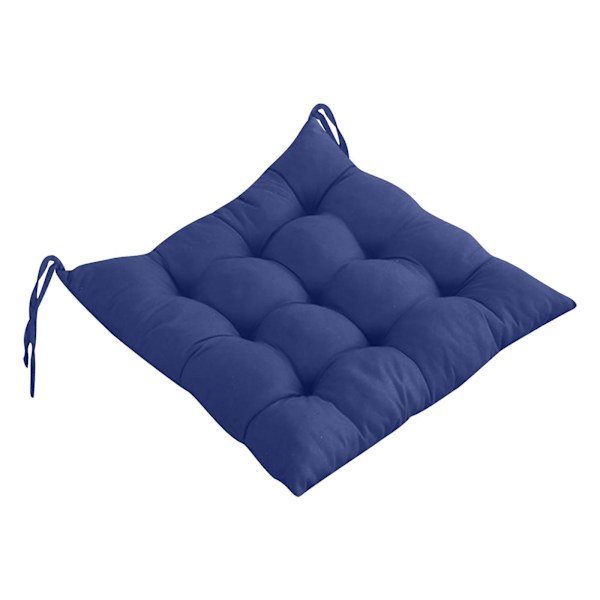 Ensfarget stolsete pute Blue A