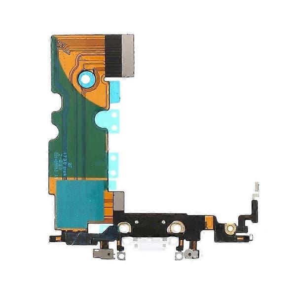 Tail Plug For Iphone Se (2020) Oem Demontering Dock Connector Ladeport Flex Kabel Erstatning - (FMY) White