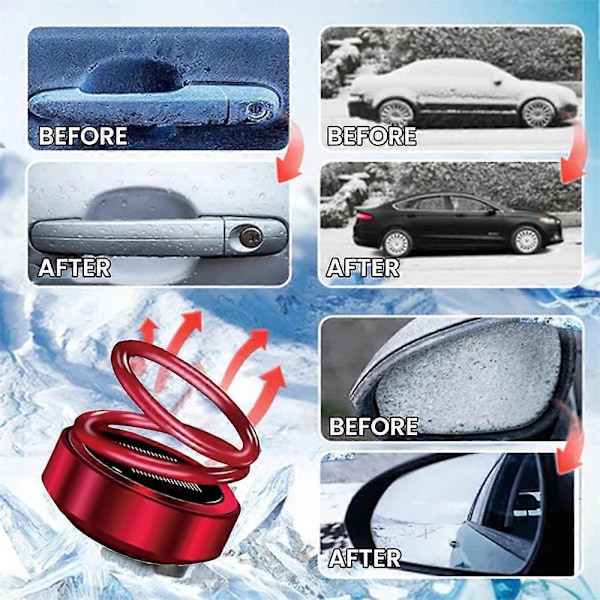 Mini Bärbar Kinetisk Värmeapparat Auto Roterande Dubbelring SolarMini Kinetisk Värmeapparat (FMY) 5pcs
