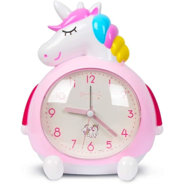 Enhjørning Vækkeur Til Børn, Natlig Vækning Med Høj Musik Vækkeur, Ideelle Gaver Til Børnefest Tilbehør Pink (FMY) pink As shown